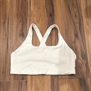 NOBULL White Cross-Back Sports Bra size Large
